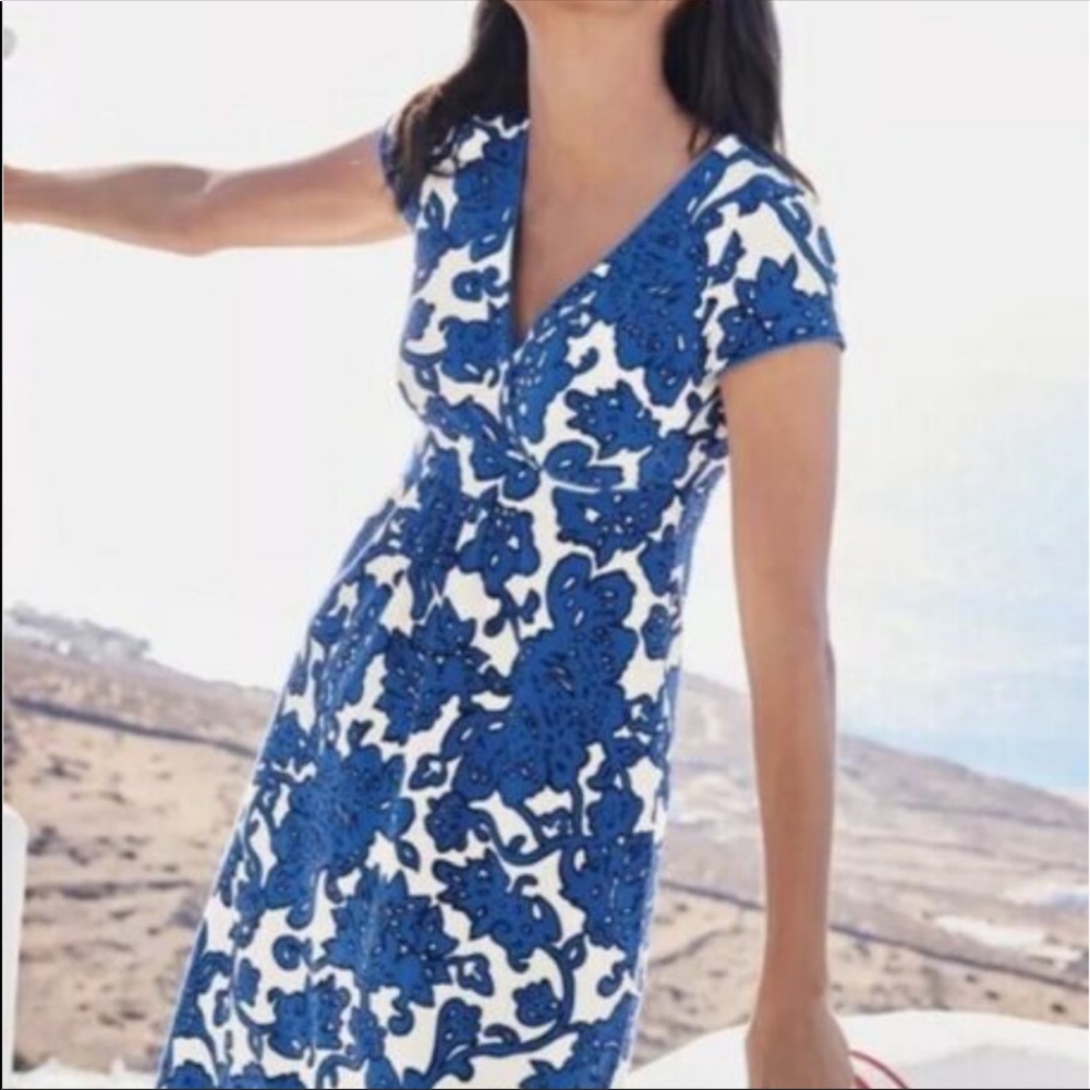 Boden Casual Jersey floral Dress size US 6 L